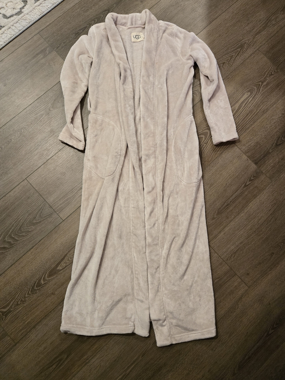 UGG Women's Long Plush Robe - Light Mauve